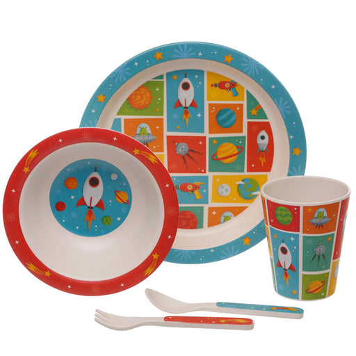 Space Design Bamboo Eco Friendly Tableware Set