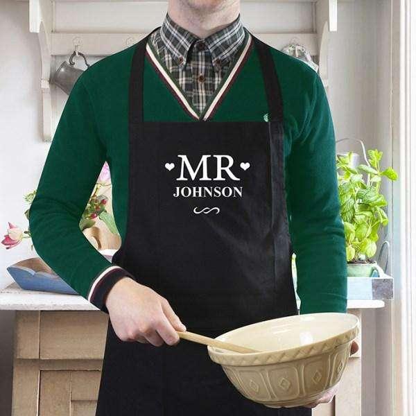 Personalised Mr & Mr Aprons - Myhappymoments.co.uk