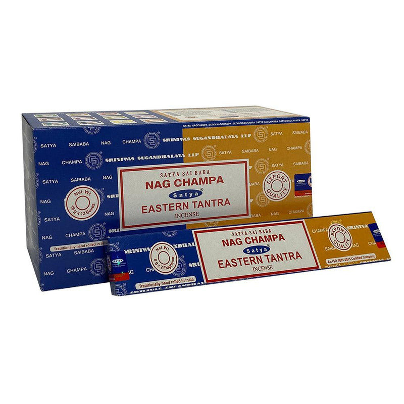 12 Pack of Combo Satya Incense - Nag Champa Eastern Tantra
