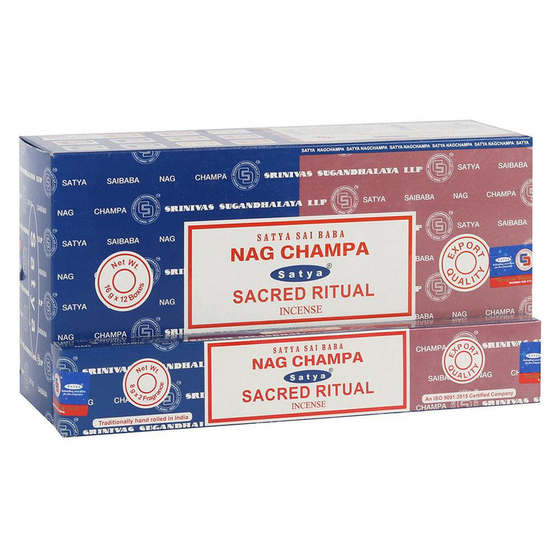 12 Pack of Combo Satya Incense - Nag Champa Sacred Ritual