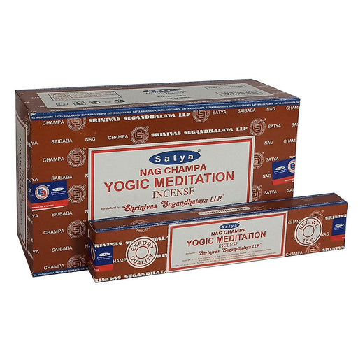 12 Packs of Yogic Meditation Incense Sticks by Satya