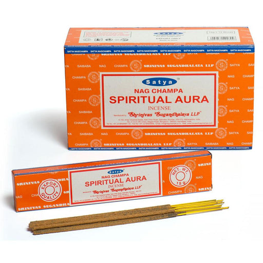 12 Packs of Spiritual Aura Incense Sticks by Satya
