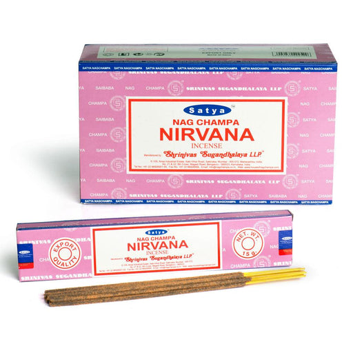 12 Packs of Nirvana Incense Sticks by Satya