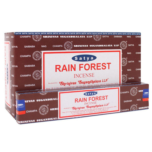 12 Packs of Rain Forest Incense Sticks by Satya