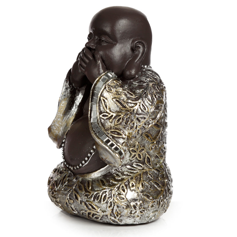 Set of 3 Chinese Buddha Figurines - Speak No See No Hear No Evil
