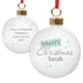 Personalised Merry Christmas Snowflake Bauble - Myhappymoments.co.uk