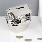 Engraved Silver Plated Noah's Ark Money Box - Christening Gift