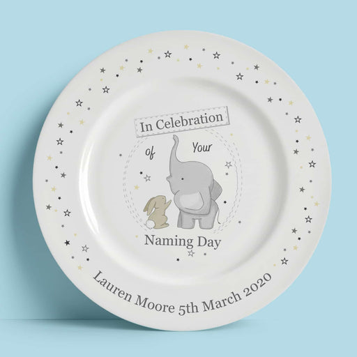 Personalised In Celebration Of Your Naming Day 8″ Rimmed Plate