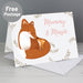 Personalised Mummy and Me Fox Card