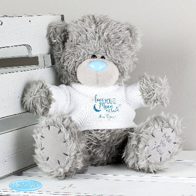 Personalised Love You To The Moon & Back Teddy Bear - Me to You