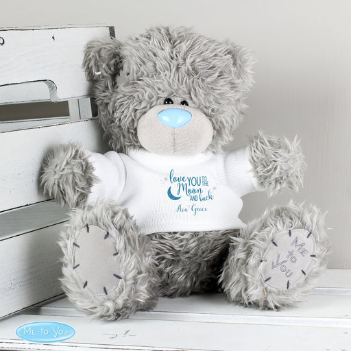 Personalised Love You To The Moon And Back Me to You Teddy Bear - Myhappymoments.co.uk