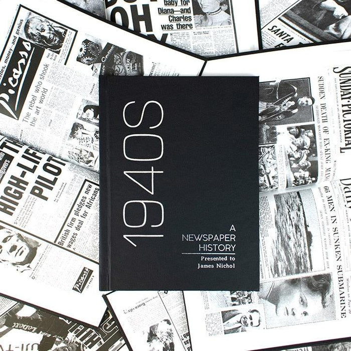 Personalised Hardback Decade Newspaper Book