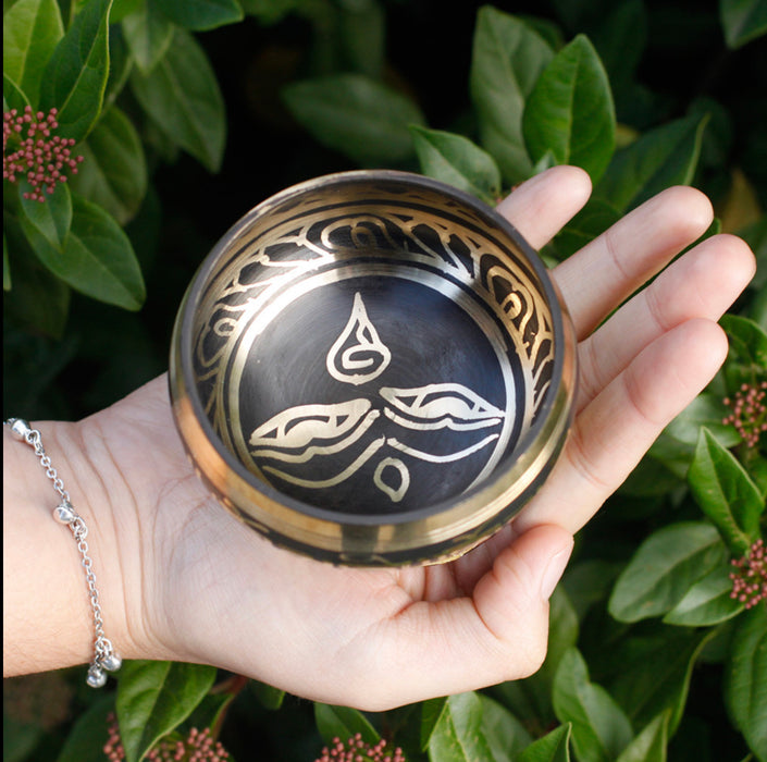 Mini Singing Bowl Gift Set - Black