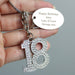 Personalised Diamante 18th Birthday Keyring