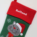 Personalised Embroidered Pet Cat Christmas Stocking