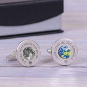 Personalised Daddy Love You To The Moon And Back Again Cufflinks - Myhappymoments.co.uk