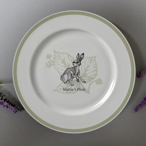 Personalised Watership Down Fiver Rimmed Plate 8” - Myhappymoments.co.uk