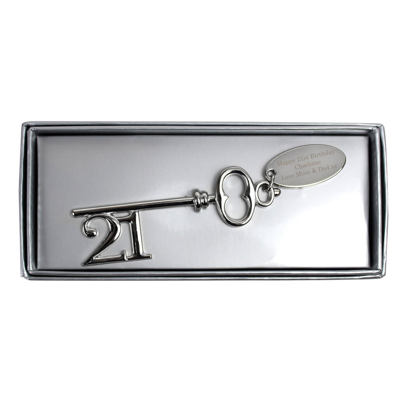 Personalised 21st Birthday Key