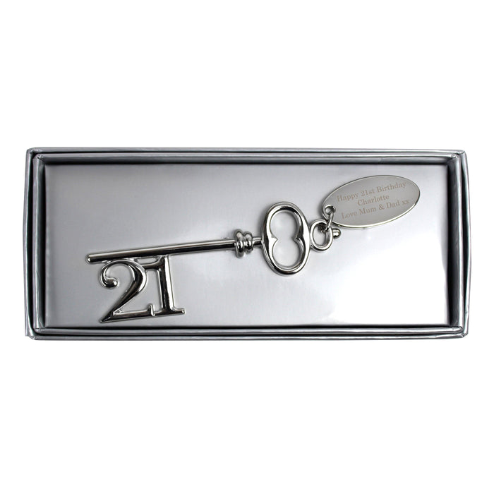 Personalised 21st Birthday Key
