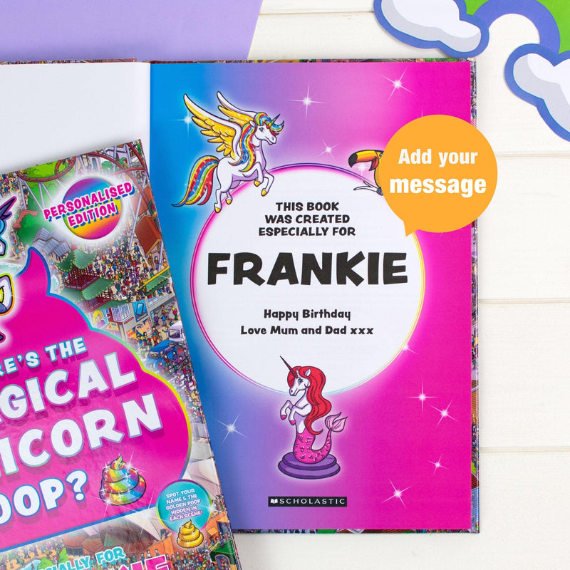 Personalised Where’s the Magical Unicorn Poop Book