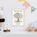 Personalised Fairy Tree Natural Framed Print
