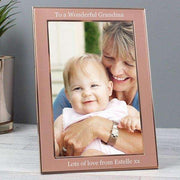Personalised Rose Gold Photo Frame 4x6 - Myhappymoments.co.uk