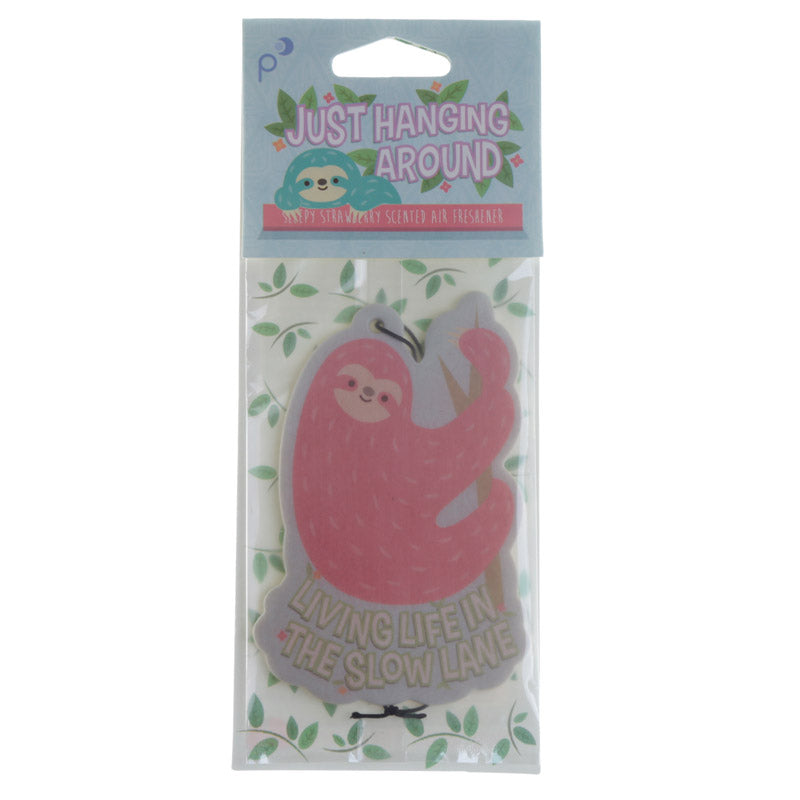 Sloth Design Strawberry Scented Car Air Freshener