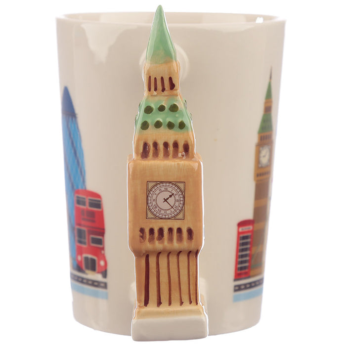 Big Ben Ceramic Shaped Handle Mug - London Icons - Myhappymoments.co.uk
