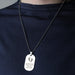 Personalised Baby Footprints Stainless Steel Dog Tag Necklace - Myhappymoments.co.uk