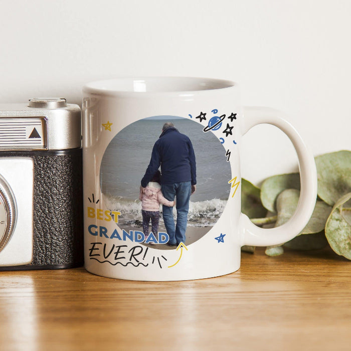 Personalised Best Grandad Ever Photo Mug