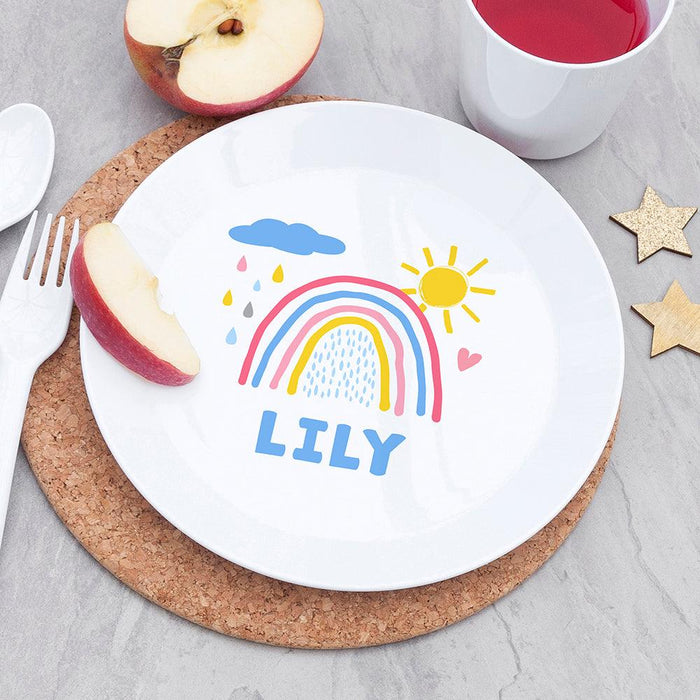 Personalised Children's Pastel Sky Dinner Set