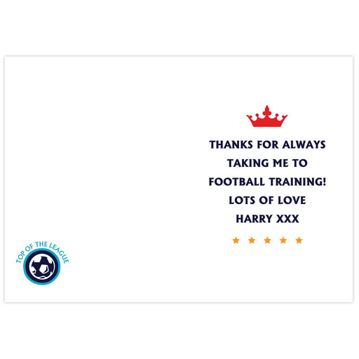Personalised Top of the League Card - Myhappymoments.co.uk