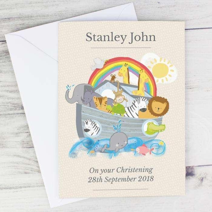 Personalised Noah's Ark Card - Myhappymoments.co.uk