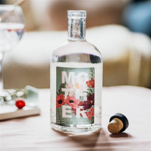 Personalised Mother Floral Gin Bottle