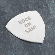 Personalised Silver Plectrum - Myhappymoments.co.uk