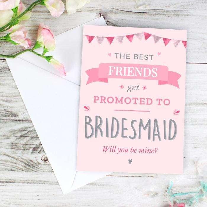 Personalised Pink Promoted to Card - Myhappymoments.co.uk