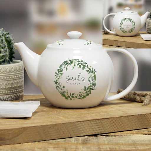 Personalised Floral Teapot