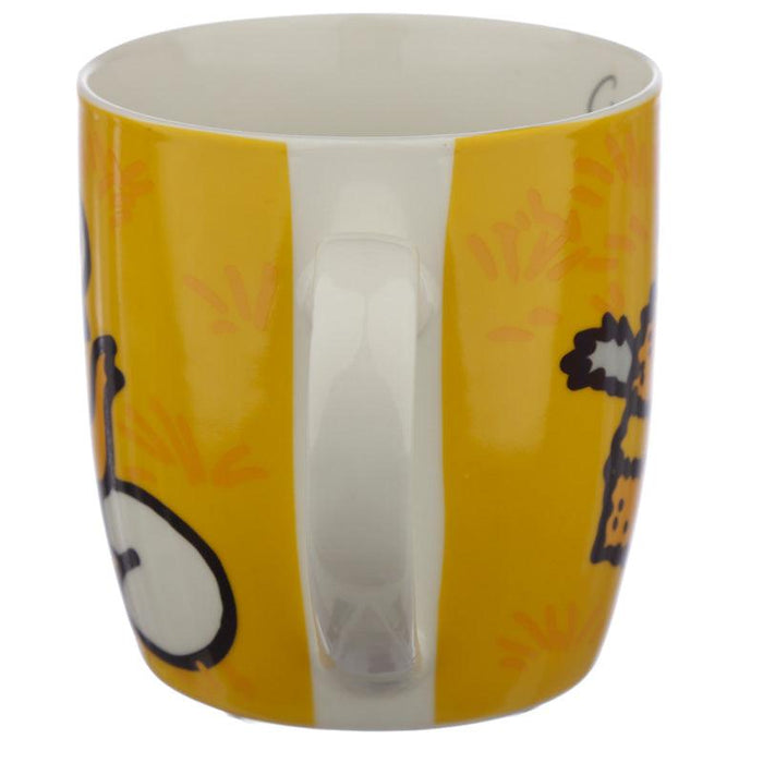 Orange Simon's Cat Porcelain Mug
