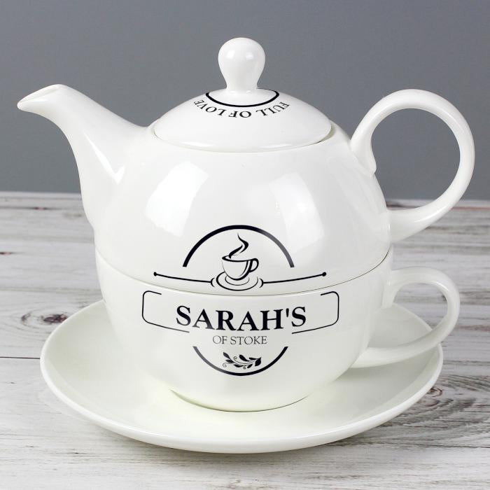 Personalised Full of Love Tea for One - Myhappymoments.co.uk