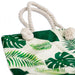 Tropical Greens Rope Handle Beach Tote Bag - Myhappymoments.co.uk