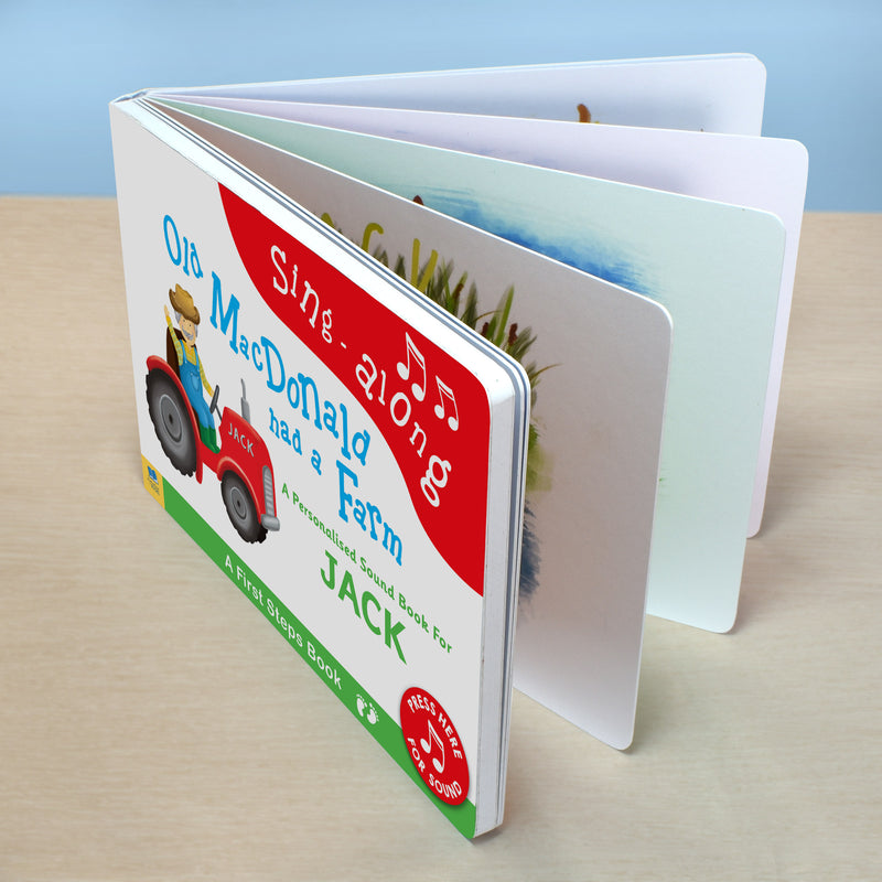 Personalised Old Macdonald Sound Book - Myhappymoments.co.uk