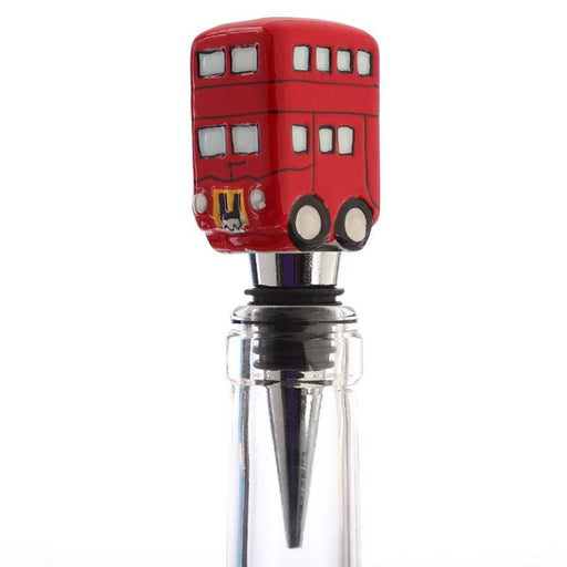 Ceramic London Routemaster Bus Bottle Stopper