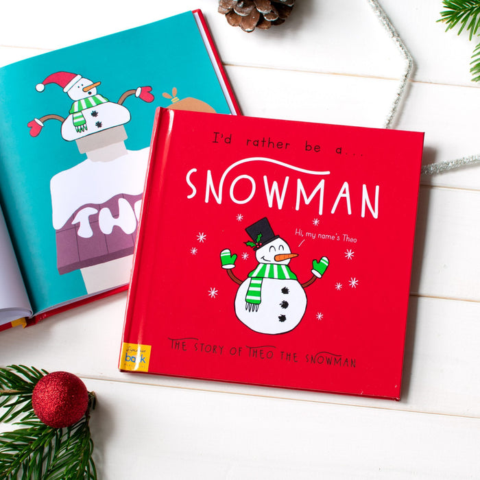 Personalised I’d Rather Be A Snowman Story Book