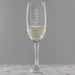 Personalised Name Only Engraved Flute Glass - With Free Folding Gift Box 
