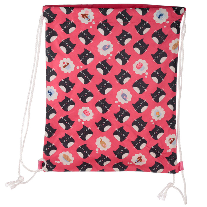 Feline Fine Cat Drawstring Bag