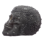 Silver Beaded Skull Head Large Ornament