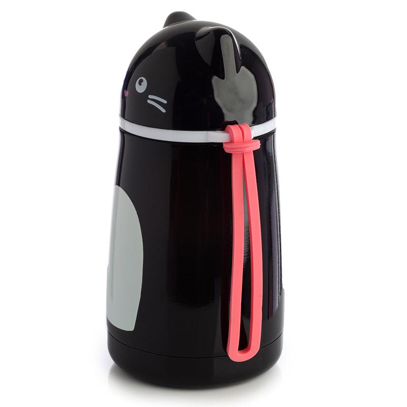 Black Cat Shaped Thermal Insulated Flask 300ml
