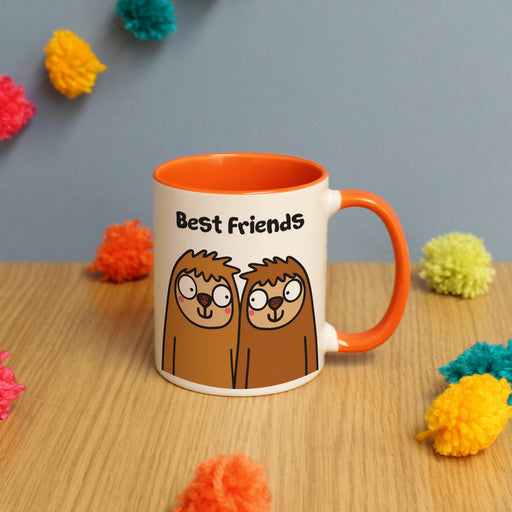 Personalised Best Friends Sloth Mug
