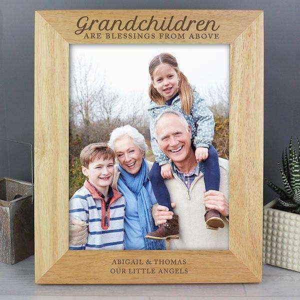 Personalised Grandchildren Photo Frame 8x10 - Myhappymoments.co.uk