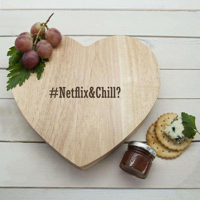 Personalised Romantic Hashtag Heart Cheese Board - Myhappymoments.co.uk